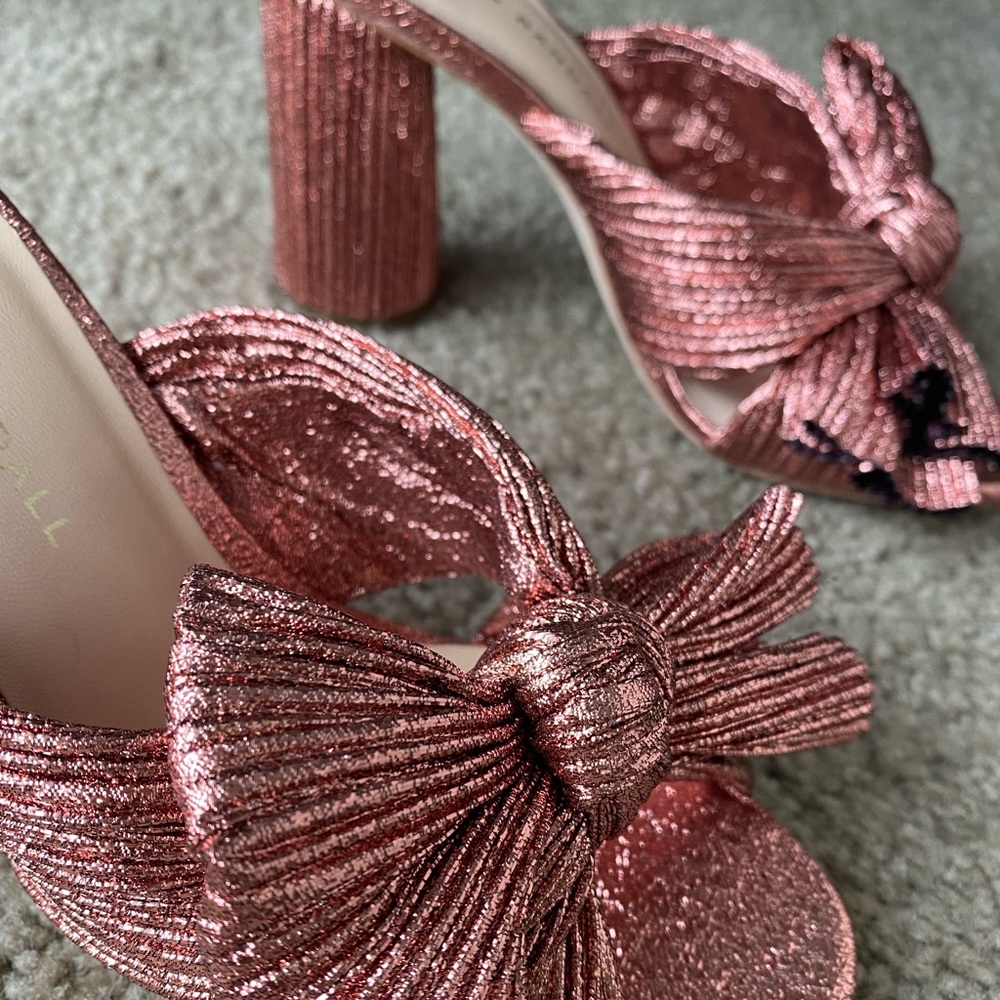 Stunning Penny Rose Pleated Heel by Loeffler Randall